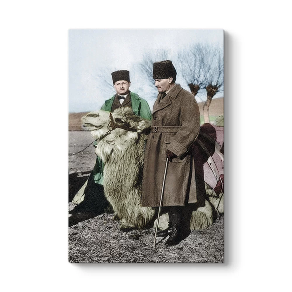 Atatürk ve Pehlivan Deve Tablosu - Model 2